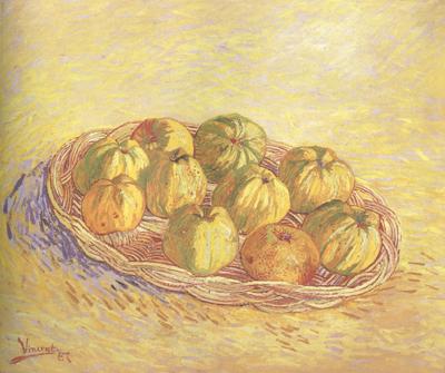 Vincent Van Gogh Still life wtih Basket of Apples (nn04) oil painting picture
